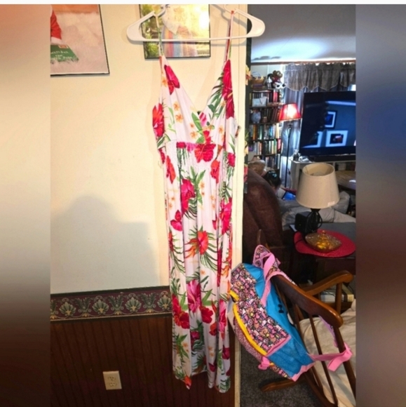 Rouge! Tropical maxi dress 2x - Picture 1 of 5